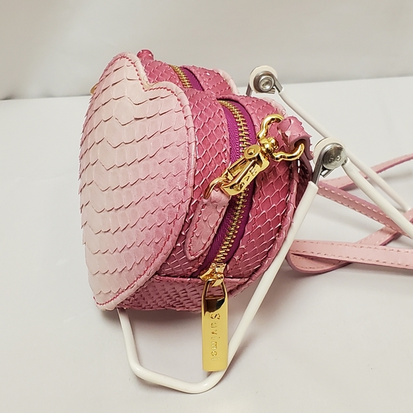 Suvimol Python "Tiny Heart" Bag - Picture 4 of 11